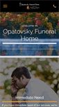 Mobile Screenshot of opatovskyfuneralhome.com