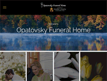 Tablet Screenshot of opatovskyfuneralhome.com